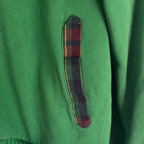 ENJOI Green Hooded Jacket with Plaid Lining - Picture 5 of 9